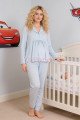 Bebe Mavi Renkli Kol ve Paçaları Manşetli, 33202 Uzun Kol, 2 Parça Lohusa Hamile Pijama Takımı Bebe Mavi Renkli Kol ve Paçaları Manşetli, 33202 Uzun Kol, 2 Parça Lohusa Hamile Pijama Takımı, 8509990041045, Lohusa - Hamile Pijama Takımları, 8509990041045