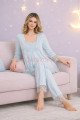 Bebe Mavi Renkli, Dantel Detaylı, 33203 Uzun Kol, 2 Parça Lohusa Hamile Pijama Takımı Bebe Mavi Renkli, Dantel Detaylı, 33203 Uzun Kol, 2 Parça Lohusa Hamile Pijama Takımı, 8509990041168, Lohusa - Hamile Pijama Takımları, 8509990041168