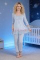 Bebe Mavi Renkli, Dantel Detaylı, 33203 Uzun Kol, 2 Parça Lohusa Hamile Pijama Takımı Bebe Mavi Renkli, Dantel Detaylı, 33203 Uzun Kol, 2 Parça Lohusa Hamile Pijama Takımı, 8509990041168, Lohusa - Hamile Pijama Takımları, 8509990041168