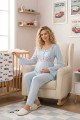 Bebe Mavi Renkli, Dantel Detaylı, 33205 Uzun Kol, 2 Parça Lohusa Hamile Pijama Takımı Bebe Mavi Renkli, Dantel Detaylı, 33205 Uzun Kol, 2 Parça Lohusa Hamile Pijama Takımı, 8509990041441, Lohusa - Hamile Pijama Takımları, 8509990041441