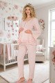 Bebe Pembe Renkli Dantel Detaylı, 33205 Uzun Kol, 2 Parça Lohusa Hamile Pijama Takımı Bebe Pembe Renkli Dantel Detaylı, 33205 Uzun Kol, 2 Parça Lohusa Hamile Pijama Takımı, 8509990041403, Lohusa - Hamile Pijama Takımları, 8509990041403