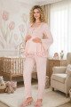 Bebe Pembe Renkli Dantel Detaylı, 33205 Uzun Kol, 2 Parça Lohusa Hamile Pijama Takımı Bebe Pembe Renkli Dantel Detaylı, 33205 Uzun Kol, 2 Parça Lohusa Hamile Pijama Takımı, 8509990041403, Lohusa - Hamile Pijama Takımları, 8509990041403