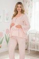 Bebe Pembe Renkli Dantel Detaylı, 33205 Uzun Kol, 2 Parça Lohusa Hamile Pijama Takımı Bebe Pembe Renkli Dantel Detaylı, 33205 Uzun Kol, 2 Parça Lohusa Hamile Pijama Takımı, 8509990041403, Lohusa - Hamile Pijama Takımları, 8509990041403