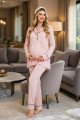 Pudra Renk ve Derin Patlı, Gömlek Yaka Lady 33001 Uzun Kol Sabahlıklı Hamile Pijama Takımı Pudra Renk ve Derin Patlı, Gömlek Yaka Lady 33001 Uzun Kol Sabahlıklı Hamile Pijama Takımı, M-33001-PDRA, Lohusa - Hamile Pijama Takımları, M-33001-PDRA