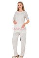 Ekru Renkli Dantel Detaylı, 33206 Kısa Kol, 2 Parça Lohusa Hamile Pijama Takımı Ekru Renkli Dantel Detaylı, 33206 Kısa Kol, 2 Parça Lohusa Hamile Pijama Takımı, 8509990041601, Lohusa - Hamile Pijama Takımları, 8509990041601