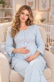 Bebe Mavi Renkli, Dantel Detaylı 33209 Uzun Kol, 2 Parça Lohusa Hamile Pijama Takımı Bebe Mavi Renkli, Dantel Detaylı 33209 Uzun Kol, 2 Parça Lohusa Hamile Pijama Takımı, 8500000000007, Lohusa - Hamile Pijama Takımları, 8500000000007