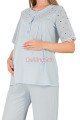 Bebe Mavisi Renkli Dantel Detaylı, 33206 Kısa Kol, 2 Parça Lohusa Hamile Pijama Takımı Bebe Mavisi Renkli Dantel Detaylı, 33206 Kısa Kol, 2 Parça Lohusa Hamile Pijama Takımı, 8509990041564, Lohusa - Hamile Pijama Takımları, 8509990041564