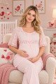 Bebe Pembe Renkli Dantel Detaylı, 33207 Kısa Kol, 2 Parça Lohusa Hamile Pijama Takımı Bebe Pembe Renkli Dantel Detaylı, 33207 Kısa Kol, 2 Parça Lohusa Hamile Pijama Takımı, 8509990041649, Lohusa - Hamile Pijama Takımları, 8509990041649