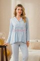 Mavi Renkli Derin Patlı, Gömlek Yaka, 33001 Sabahlıklı 3lü Lohusa Hamile Pijama Takımı Mavi Renkli Derin Patlı, Gömlek Yaka, 33001 Sabahlıklı 3lü Lohusa Hamile Pijama Takımı, 8509990029500, Lohusa - Hamile Pijama Takımları, 8509990029500
