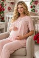 Bebe Pembe Renkli Dantel Detaylı, 33206 Kısa Kol, 2 Parça Lohusa Hamile Pijama Takımı Bebe Pembe Renkli Dantel Detaylı, 33206 Kısa Kol, 2 Parça Lohusa Hamile Pijama Takımı, 8509990041526, Lohusa - Hamile Pijama Takımları, 8509990041526