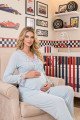 Bebe Mavi Renkli, Dantel Detaylı, 33208 Uzun Kol, 2 Parça Lohusa Hamile Pijama Takımı Bebe Mavi Renkli, Dantel Detaylı, 33208 Uzun Kol, 2 Parça Lohusa Hamile Pijama Takımı, 8509990041809, Lohusa - Hamile Pijama Takımları, 8509990041809