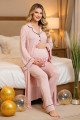 Pudra Renk ve Derin Patlı, Gömlek Yaka Lady 33001 Uzun Kol Sabahlıklı Hamile Pijama Takımı Pudra Renk ve Derin Patlı, Gömlek Yaka Lady 33001 Uzun Kol Sabahlıklı Hamile Pijama Takımı, M-33001-PDRA, Lohusa - Hamile Pijama Takımları, M-33001-PDRA