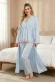 Mavi Renkli Derin Patlı, Gömlek Yaka, 33001 Sabahlıklı 3lü Lohusa Hamile Pijama Takımı Mavi Renkli Derin Patlı, Gömlek Yaka, 33001 Sabahlıklı 3lü Lohusa Hamile Pijama Takımı, 8509990029500, Lohusa - Hamile Pijama Takımları, 8509990029500