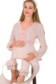Bebe Pembe Renkli Dantel Detaylı, 33208 Uzun Kol, 2 Parça Lohusa Hamile Pijama Takımı Bebe Pembe Renkli Dantel Detaylı, 33208 Uzun Kol, 2 Parça Lohusa Hamile Pijama Takımı, 8509990041762, Lohusa - Hamile Pijama Takımları, 8509990041762