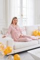 Pudra Renk ve Derin Patlı, Gömlek Yaka Lady 33001 Uzun Kol Sabahlıklı Hamile Pijama Takımı Pudra Renk ve Derin Patlı, Gömlek Yaka Lady 33001 Uzun Kol Sabahlıklı Hamile Pijama Takımı, M-33001-PDRA, Lohusa - Hamile Pijama Takımları, M-33001-PDRA