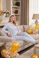 Mavi Renkli Derin Patlı, Gömlek Yaka, 33001 Sabahlıklı 3lü Lohusa Hamile Pijama Takımı Mavi Renkli Derin Patlı, Gömlek Yaka, 33001 Sabahlıklı 3lü Lohusa Hamile Pijama Takımı, 8509990029500, Lohusa - Hamile Pijama Takımları, 8509990029500