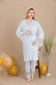 Mavi Renkli, Derin Patlı, Dantel Detaylı 33002 Sabahlıklı 3lü Lohusa Hamile Pijama Takımı Mavi Renkli, Derin Patlı, Dantel Detaylı 33002 Sabahlıklı 3lü Lohusa Hamile Pijama Takımı