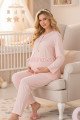 Bebe Pembe Renkli, Dantel Detaylı 33209 Uzun Kol, 2 Parça Lohusa Hamile Pijama Takımı Bebe Pembe Renkli, Dantel Detaylı 33209 Uzun Kol, 2 Parça Lohusa Hamile Pijama Takımı, 8500000000045, Lohusa - Hamile Pijama Takımları, 8500000000045