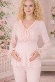 Bebe Pembe Renkli Dantel Detaylı, 33208 Uzun Kol, 2 Parça Lohusa Hamile Pijama Takımı Bebe Pembe Renkli Dantel Detaylı, 33208 Uzun Kol, 2 Parça Lohusa Hamile Pijama Takımı, 8509990041762, Lohusa - Hamile Pijama Takımları, 8509990041762