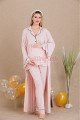 Pudra Renk ve Derin Patlı, Gömlek Yaka Lady 33001 Uzun Kol Sabahlıklı Hamile Pijama Takımı Pudra Renk ve Derin Patlı, Gömlek Yaka Lady 33001 Uzun Kol Sabahlıklı Hamile Pijama Takımı, M-33001-PDRA, Lohusa - Hamile Pijama Takımları, M-33001-PDRA