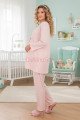 Bebe Pembe Renkli, Dantel Detaylı 33209 Uzun Kol, 2 Parça Lohusa Hamile Pijama Takımı Bebe Pembe Renkli, Dantel Detaylı 33209 Uzun Kol, 2 Parça Lohusa Hamile Pijama Takımı, 8500000000045, Lohusa - Hamile Pijama Takımları, 8500000000045