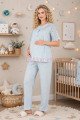 Bebe Mavisi Renkli Dantel Detaylı, 33206 Kısa Kol, 2 Parça Lohusa Hamile Pijama Takımı Bebe Mavisi Renkli Dantel Detaylı, 33206 Kısa Kol, 2 Parça Lohusa Hamile Pijama Takımı, 8509990041564, Lohusa - Hamile Pijama Takımları, 8509990041564