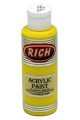 Rich Master Akrilik Boya - 113 Güneş Sarı Renk Akrilik Hobi Boyası, 8682374020260, Hobi Boyaları