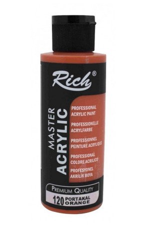 Rich Master Akrilik Boya - 120 Portakal Renk Akrilik Hobi Boyası Rich Master Akrilik Boya - 120 Portakal Renk Akrilik Hobi Boyası
