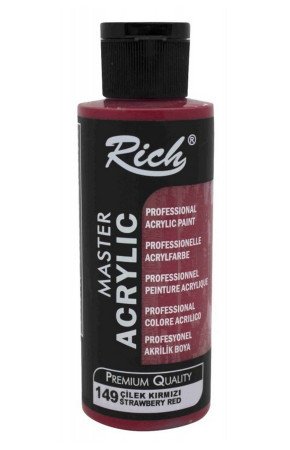 Rich Master Akrilik Boya - 149 Çilek Kırmızı Renk Akrilik Hobi Boyası Rich Master Akrilik Boya - 149 Çilek Kırmızı Renk Akrilik Hobi Boyası