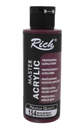 Rich Master Akrilik Boya - 154 Bordo Renk Akrilik Hobi Boyası Rich Master Akrilik Boya - 154 Bordo Renk Akrilik Hobi Boyası