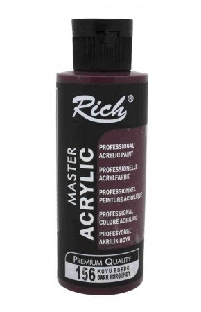 Rich Master Akrilik Boya - 156 Koyu Bordo Renk Akrilik Hobi Boyası Rich Master Akrilik Boya - 156 Koyu Bordo Renk Akrilik Hobi Boyası