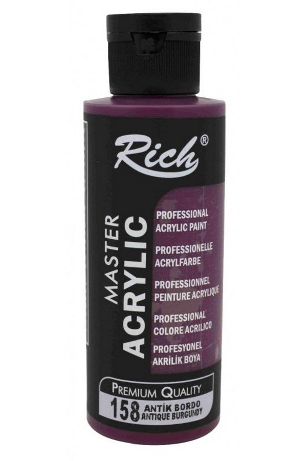 Rich Master Akrilik Boya - 158 Antik Bordo Renk Akrilik Hobi Boyası Rich Master Akrilik Boya - 158 Antik Bordo Renk Akrilik Hobi Boyası, 8682374022264, Hobi Boyaları, 8682374022264