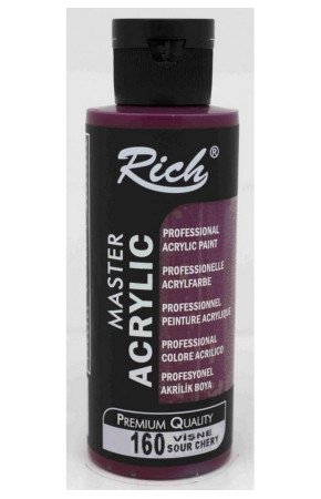 Rich Master Akrilik Boya - 160 Vişne Renk Akrilik Hobi Boyası Rich Master Akrilik Boya - 160 Vişne Renk Akrilik Hobi Boyası