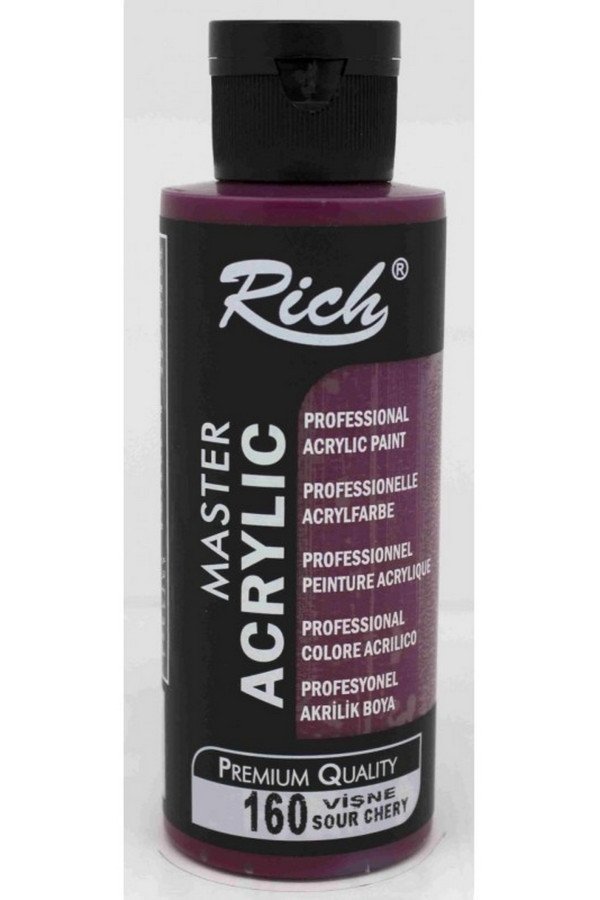 Rich Master Akrilik Boya - 160 Vişne Renk Akrilik Hobi Boyası Rich Master Akrilik Boya - 160 Vişne Renk Akrilik Hobi Boyası, 8682374022271, Hobi Boyaları, 8682374022271