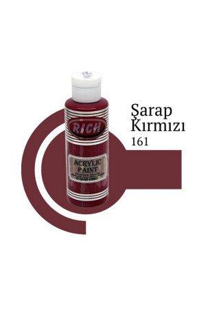 Rich Master Akrilik Boya - 161 Şarap Kırmızı Renk Akrilik Hobi Boyası Rich Master Akrilik Boya - 161 Şarap Kırmızı Renk Akrilik Hobi Boyası
