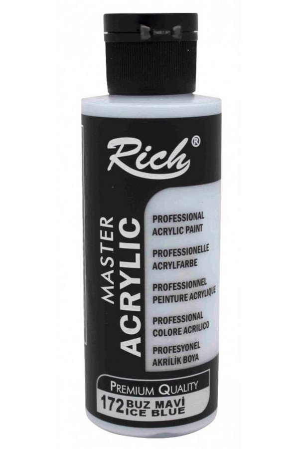 Rich Master Akrilik Boya - 172 Buz Mavisi Renk Akrilik Hobi Boyası, 8682374022370, Hobi Boyaları, 8682374022370