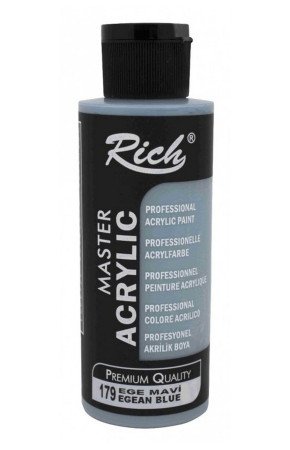 Rich Master Akrilik Boya - 179 Ege Mavi Renk Akrilik Hobi Boyası Rich Master Akrilik Boya - 179 Ege Mavi Renk Akrilik Hobi Boyası