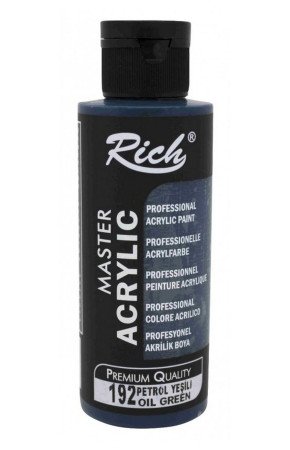Rich Master Akrilik Boya - 192 Petrol Yeşili Renk Akrilik Hobi Boyası Rich Master Akrilik Boya - 192 Petrol Yeşili Renk Akrilik Hobi Boyası