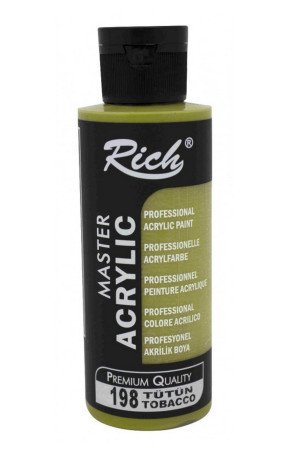 Rich Master Akrilik Boya - 198 Tütün Renk Akrilik Hobi Boyası Rich Master Akrilik Boya - 198 Tütün Renk Akrilik Hobi Boyası
