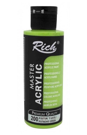 Rich Master Akrilik Boya - 200 Fıstık Yeşili Renk Akrilik Hobi Boyası Rich Master Akrilik Boya - 200 Fıstık Yeşili Renk Akrilik Hobi Boyası