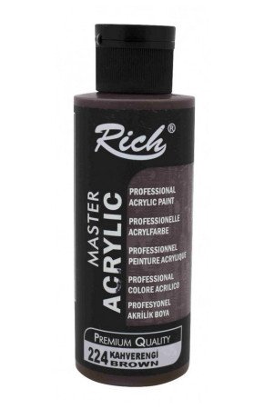 Rich Master Akrilik Boya - 224 Kahverengi Renk Akrilik Hobi Boyası Rich Master Akrilik Boya - 224 Kahverengi Renk Akrilik Hobi Boyası