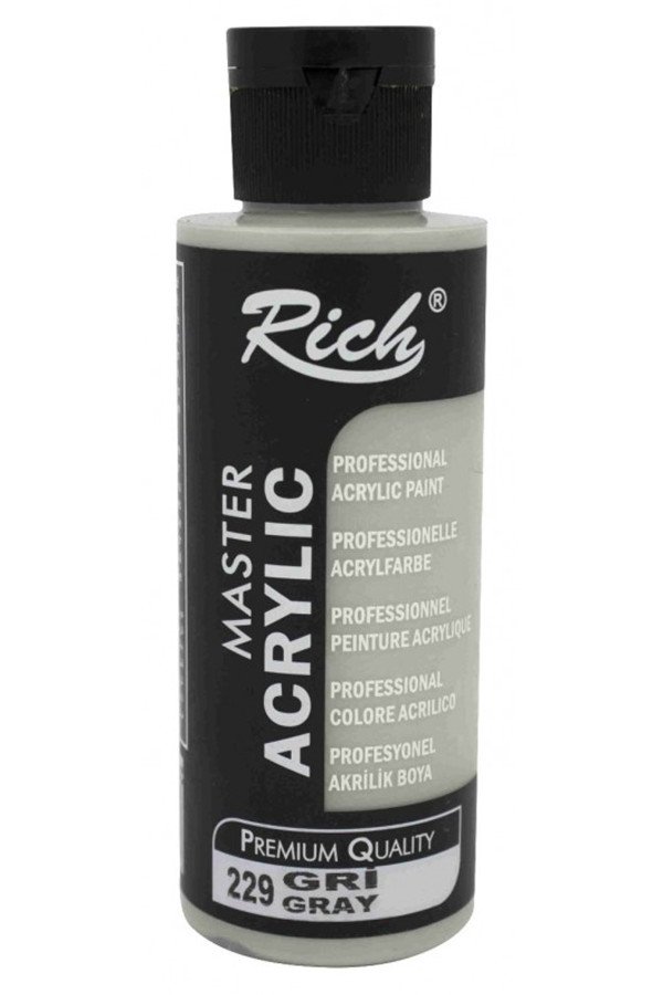 Rich Master Akrilik Boya - 229 Gri Renk Akrilik Hobi Boyası Rich Master Akrilik Boya - 229 Gri Renk Akrilik Hobi Boyası, 8682374015785, Hobi Boyaları, 8682374015785
