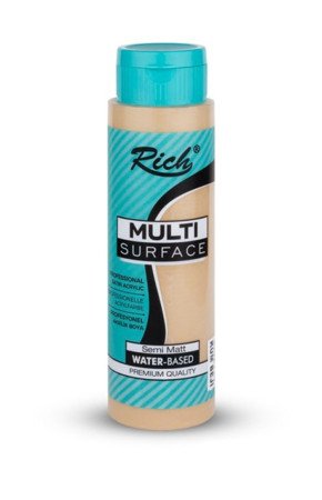 Rich 500 cc Multi Surface Akrilik Boya - 2114 Kum Beji Renk Akrilik Hobi Boyası Rich 500 cc Multi Surface Akrilik Boya - 2114 Kum Beji Renk Akrilik Hobi Boyası