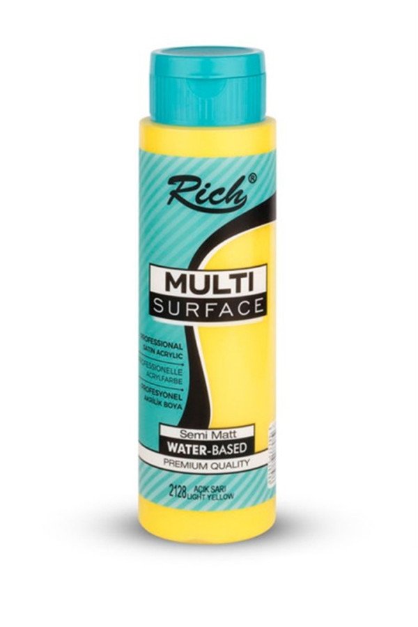 Rich 500 cc Multi Surface Akrilik Boya - 2128 Açık Sarı Renk Akrilik Hobi Boyası Rich 500 cc Multi Surface Akrilik Boya - 2128 Açık Sarı Renk Akrilik Hobi Boyası, 8682374038586, Hobi Boyaları, 8682374038586