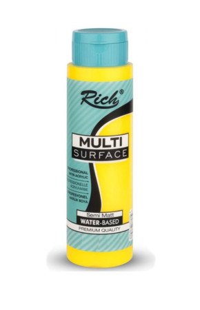 Rich 500 cc Multi Surface Akrilik Boya - 2129 Sarı Renk Akrilik Hobi Boyası