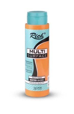 Rich 500 cc Multi Surface Akrilik Boya - 2134 Turuncu Renk Akrilik Hobi Boyası