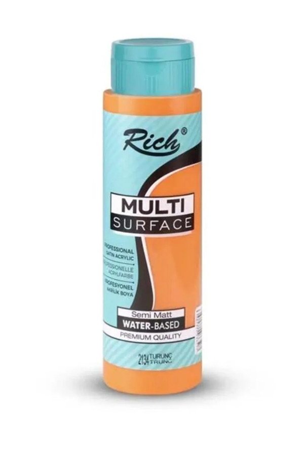 Rich 500 cc Multi Surface Akrilik Boya - 2134 Turuncu Renk Akrilik Hobi Boyası Rich 500 cc Multi Surface Akrilik Boya - 2134 Turuncu Renk Akrilik Hobi Boyası, 8682374038593, Hobi Boyaları, 8682374038593