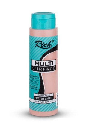 Rich 500 cc Multi Surface Akrilik Boya - 2148 Pudra Pembe Renk Akrilik Hobi Boyası Rich 500 cc Multi Surface Akrilik Boya - 2148 Pudra Pembe Renk Akrilik Hobi Boyası