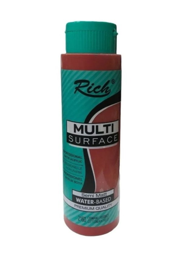 Rich 500 cc Multi Surface Akrilik Boya - 2160 Osmanlı Kırmızı Renk Akrilik Hobi Boyası Rich 500 cc Multi Surface Akrilik Boya - 2160 Osmanlı Kırmızı Renk Akrilik Hobi Boyası, syf8682374111876, Hobi Boyaları, syf8682374111876