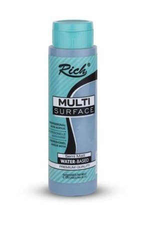Rich 500 cc Multi Surface Akrilik Boya - 2190 Karolina Mavi Renk Akrilik Hobi Boyası